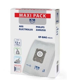 K&M Worki do odkurzacza 12 + 2 EP-BAG micro MAXI PACK