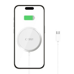 TECH-PROTECT QI15W-A34 MAGNETIC MAGSAFE WIRELESS CHARGER WHITE