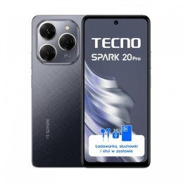 TECNO Smartfon SPARK 20 PRO KJ6 256+8 Moonlit Black