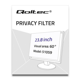 Filtr prywatyzujący RODO Qoltec 23.8